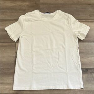 Zara White Short Sleeve Tee